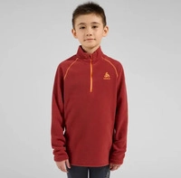 Odlo 542599-30867-EU 104, Odlo Kinder Rigi Half Zip Longsleeve (Gr&ouml;&szlig;e 104, rot)