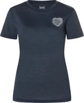 Super.Natural SNWP03199-W87-S, Super.Natural Little Heartwood Damen T-Shirts blau