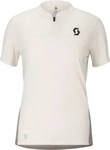 Scott 424703-8229-L, Scott Vertic Zip Trikot Damen Radtrikots cotton white-toast