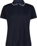 CMP 31T5066-N950-EU 42, CMP Damen Polo T-Shirt (Gr&ouml;&szlig;e L, schwarz) female