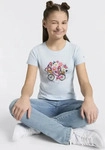 CMP 34F7865-L253-EU 140, CMP Kinder T-Shirt (Gr&ouml;&szlig;e 140, blau)