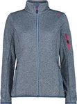 CMP 30H5866-01LV-EU 48, CMP Knitted Mesh Damen Fleecejacke blau Gr&ouml;&szlig;e 3XL...