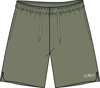 CMP 32C6436-F805-EU 34, CMP Bermuda Damen Laufhose gruen Gr&ouml;&szlig;e XXS Yoga | Laufen