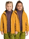 Jack Wolfskin A66160-M0119-EU 116, Jack Wolfskin Iceland 3in1 Kinder Doppeljacke gelb