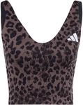 adidas Damen Workout Essentials Leopard Print Top