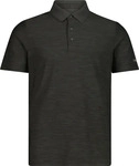CMP 39T5817-F978-EU 54, CMP Melange Polo Herren T-Shirts schwarz Gr&ouml;&szlig;e XXL Trekking