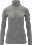 Icebreaker B04380-013-L, Icebreaker 200 Oasis Half Zip Damen Langarm Unterhemden grau