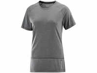 Salomon LC2046500-DEEP BLACK-M, Salomon Damen Cross Run T-Shirt (Größe M,...