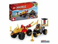 LEGO Ninjago 71789 Verfolgungsjagd mit Kais Flitzer und Ras ́ Motorrad 71789