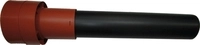 Wolf Dachdurchf&uuml;hrung DN160 isoliert, L:1159mm, rot, f&uuml;r CWL - 2577000