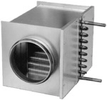 Helios WHR 160 - Warmwasser-Heizregister f&uuml;r Rohr-DN 160 - 09481