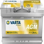 VARTA A6 Silver Dynamic AGM 12V 80Ah 800A Autobatterie Start-Stop 580 901 080