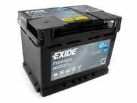 Exide EA612 Premium Carbon Boost 12V 61Ah 600A Autobatterie