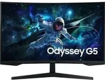 Samsung 32" Odyssey G5 (G55C) QHD 165 Hz Gaming Monitor, 32" Schwarz