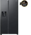 Samsung Side-by-Side mit Slim Ice Maker und Wassertank, 628 L Premium Black Steel Samsung Side-by-Side mit Slim Ice Maker und Wassertank, 628 L Premium Black Steel