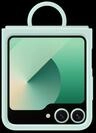 Samsung Silicone Case f&uuml;r das Galaxy Z Flip7 FE | Flip6 Mint Green