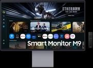 32" Smart Monitor M9 (M90SF) 4K UHD OLED 165Hz 0,03ms Samsung Vision AI, 32 Silber