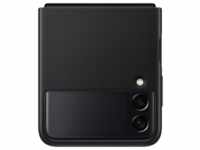 Samsung Leather Cover EF-VF711 für das Galaxy Z Flip3 5G Schwarz