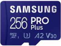 Samsung PRO Plus microSD-Speicherkarte (2021) (inkl. SD Adapter) - 256 GB Blue