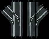 Carrera Mechanical Lane Change Section left+right 51617432961363