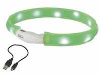 Nobby LED-Halsband breit Visible Hundehalsband leuchtend Grün L (70cm)