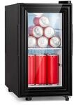 Klarstein Brooklyn 23 Slim K&uuml;hlschrank LED Kunststoff-Einsatz Glast&uuml;r 10039904