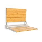 OneConcept Arielle Deluxe Duschsitz&nbsp;Bambus Aluminium klappbar 160 kg max. holz