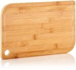 Klarstein Batvik Bambus-Schneidebrett 33 x 1,5 x 23 cm (BxHxT) Saftrille 10038146