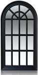 Casa Chic Savile Franz&ouml;sischer Fensterspiegel Holzrahmen 86 x 46 cm 10039442