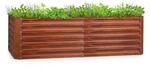 Blumfeldt Rust Grow Hochbeet Gartenbeet verzinktes Stahlblech Rost-Finish 10036158