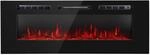Klarstein Galeras Elektrischer Wand- und Einbaukamin 1800 W LED 3 Farben Timer