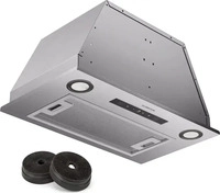 Klarstein 10045321, Klarstein Paolo 52 Dunstabzugshaube Einbau 52 cm 439 m&sup3;/h LED