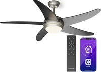 Klarstein 10046083, Klarstein Bolero 2-in-1-Deckenventilator 132cm Leuchte 55W