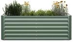 Blumfeldt High Grow Straight Hochbeet 180x60x90cm Stahl-Wellblech einfacher Aufbau