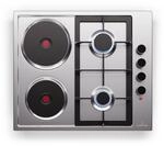 Klarstein MultiChef 4 Hot Plate Elektro- und Gaskochfeld 4 Kochzonen 2 Gasbrenner 2