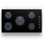 Klarstein Goldflame 5 Gaskochfeld 5-flammig autark Side-Control Erdgas/Propangas