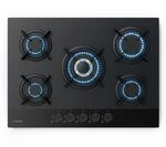 Klarstein Goldflame Nano Gaskochfeld | 5 Messingbrenner | 8 kW | Nano-Beschichtung 