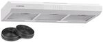 Klarstein Contempo 90 Unterbau-Dunstabzugshaube 90cm 200m&sup3;/h LED Edelstahl Acryl