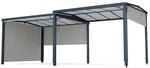 Blumfeldt Pantheon Cortina Solid Sky Expand Gartenpavillon 3x6 | wetterbest&auml;ndig 