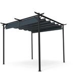 Blumfeldt Pantheon Robust Pergola 3x3m wetterbest&auml;ndig Stahl pulverbeschichtet