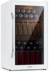 Klarstein Beersafe XXL Quartz K&uuml;hlschrank 80 Liter 3 B&ouml;den Panoramaglast&uuml;r