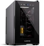 Klarstein Shiraz 8 Uno Vertical Weink&uuml;hlschrank 8 Flaschen 8 - 18 &deg;C Touch-Control