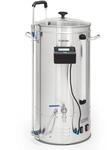 Klarstein Brauheld Smart 45 Maischekessel 2500W 45L 100&deg;C Umw&auml;lzpumpe Edelstahl
