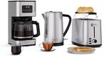 Klarstein Verosteel Fr&uuml;hst&uuml;cksset | Toaster, Wasserkocher, Kaffeemaschine | 12