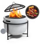 blumfeldt Grail Feuerschale mit Grill MGO & Stahlschale inkl. Funkenschutz 10040243