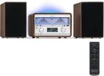 Auna Elton Stereo-Anlage CD BT MP3 DAB+ UKW Radio VU-Meter Ambientelicht 10041319