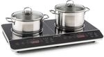 Klarstein VariCook Slim Doppel-Induktionskochplatte 3500 W Timer 240&deg; C Touch
