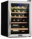 Klarstein Vinamour 19 Uno Weink&uuml;hlschrank 19Fl./65l 4-18&deg;C 40dB Glas 10033127