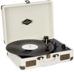 Nostalgy by auna Peggy Sue Retro-Plattenspieler LP USB AUX 10031390
