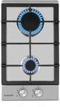 Klarstein Ignito Domino Gaskochfeld 2-flammig Sabaf-Brenner Edelstahl silber 10034108